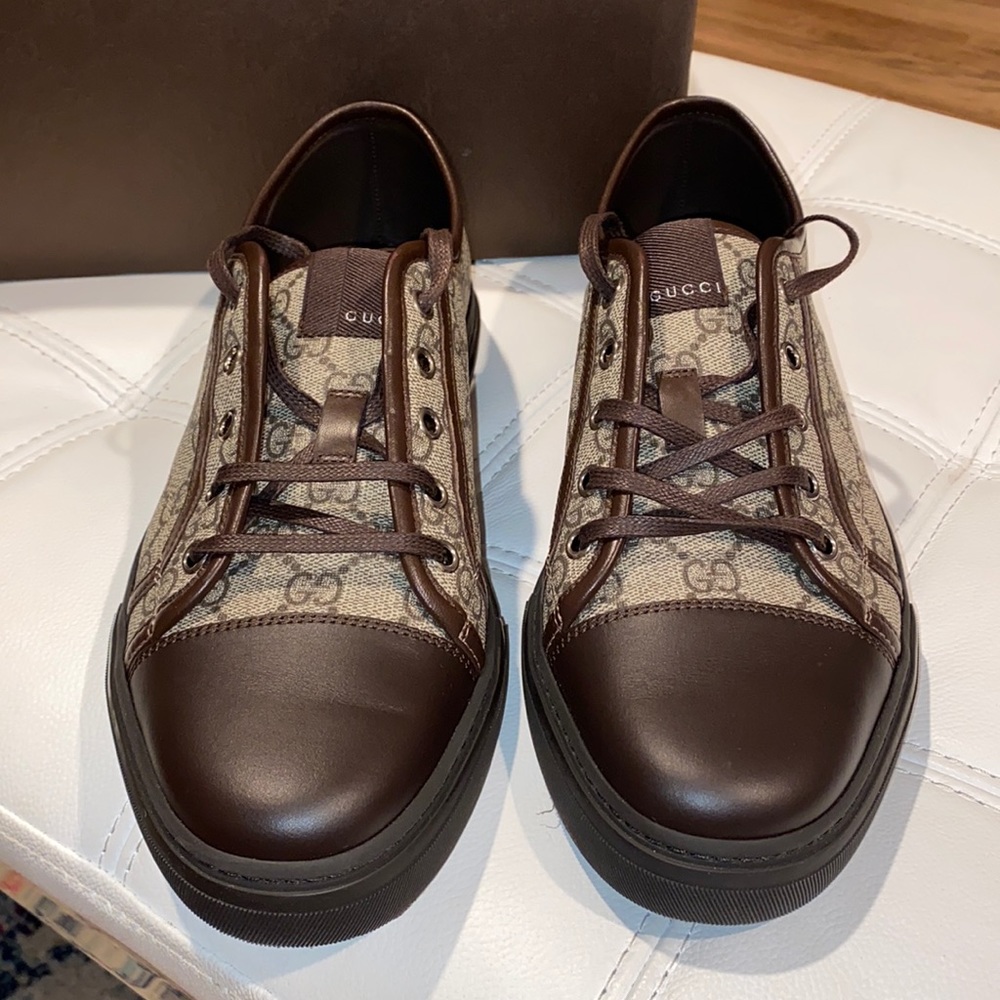 Brown Gucci GG Leather Shoe